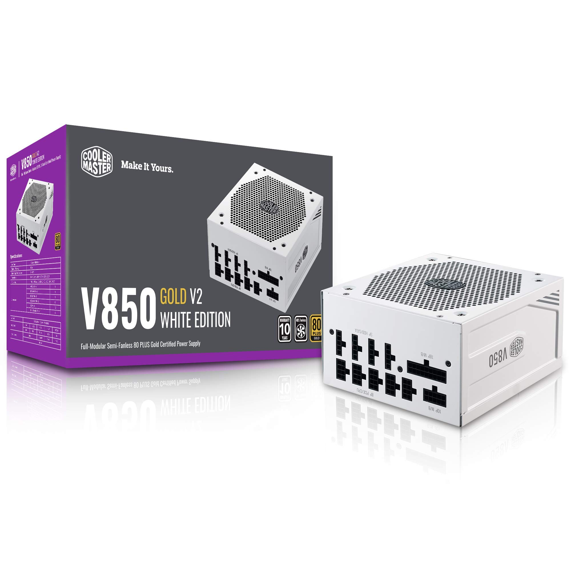 Cooler Master MWE Gold 850 V2 ATX 3.0 Ready White Edition Cooler Master MWE Gold 850 V2 ATX 3.0 Ready White Edition